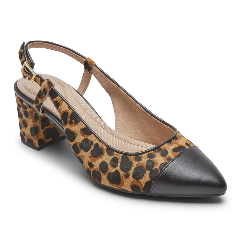 Slingback Rockport Mulher Leopardo - Total Motion Salima Posted - 97064YENF